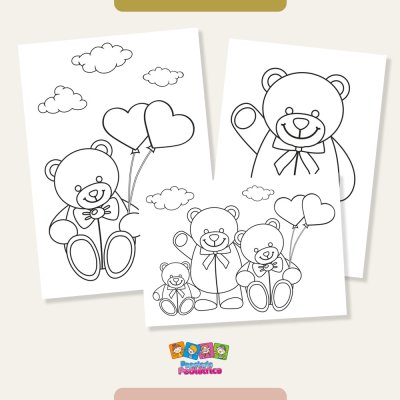 Desenhos para Colorir Ursinhos