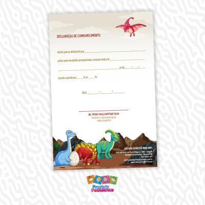 Declaração de Comparecimento Dinossauros